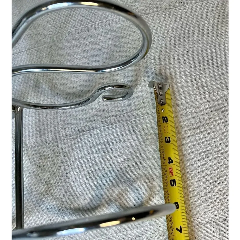 Mid Century Modern Chrome Wine Holder